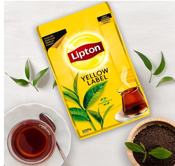 7. Lipton Yellow Label Dökme Siyah Çay 1000 Gr