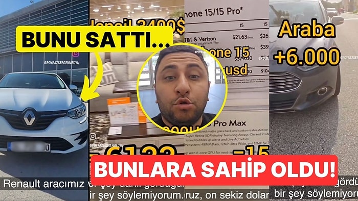 Türkiye'de Sattığı Renault Marka Aracıyla ABD'de Kendine Yeni Bir Hayat Kurdu: 'Artık Bir Şey Söylemiyorum'