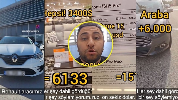 Türkiye'de sattığı Renault Megane marka araçtan elde ettiği 36 bin dolarla ABD'de kendisine yeni bir hayat kurdu. 1 yıllık ev kirası, evin eşyaları, araba ve cep telefonu dahil olmak üzere toplamda 25 bin dolara yakın bir para veren adam 10 bin dolarlık bir fazla bırakarak alışverişini tamamladı.