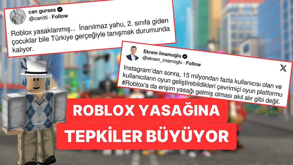 Popüler Oyun Roblox'un BTK Tarafından Yasaklanmasına Gelen Tepkiler