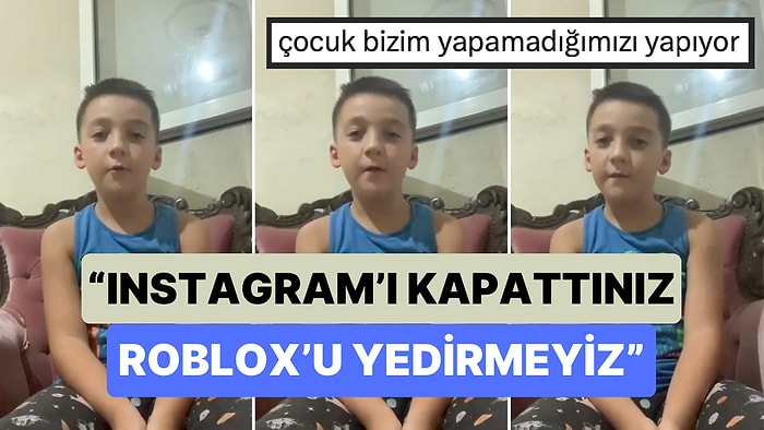 Bir Çocuk Roblox'un Kapanmasının Ardından Hükümete Seslendi: "Instagram'ı Kapattınız Roblox'u Yedirmeyiz"