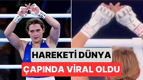 Esra Yıldız Kahraman Maçın Ardından Yaptığı İşaretle Rakibi Hakkındaki Cinsiyet Tartışmalarına Gönderme Yaptı