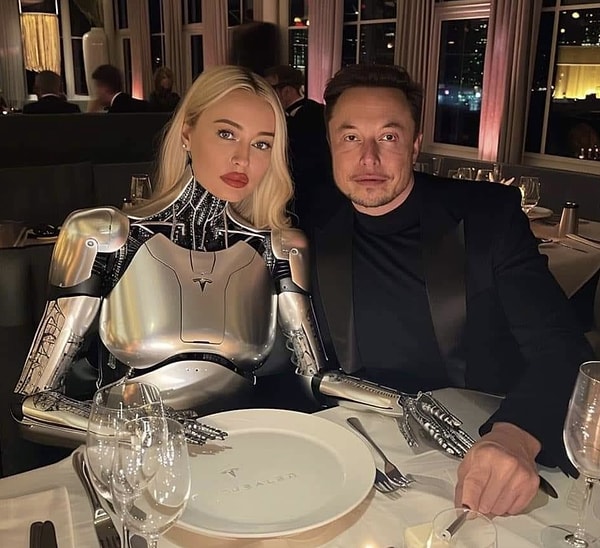 Teknoloji dehası, robot sevgilisiyle birlikte mum ışığında bir akşam yemeğine çıktı. Evet, doğru duydunuz; Musk’ın akşam yemeği partneri, metal ve yazılım karışımı bir yapay zeka!