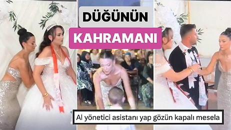 Gelinin Kuzeninin Düğünde İhtiyaç Olan Her Yere Süper Kahraman Gibi Yetiştiği Anlar Beğeni Topladı