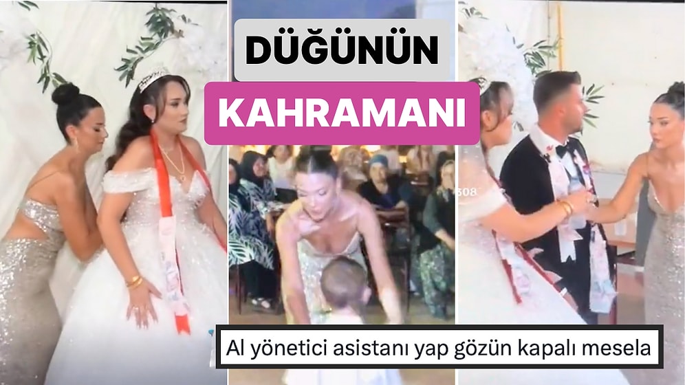 Gelinin Kuzeninin Düğünde İhtiyaç Olan Her Yere Süper Kahraman Gibi Yetiştiği Anlar Beğeni Topladı