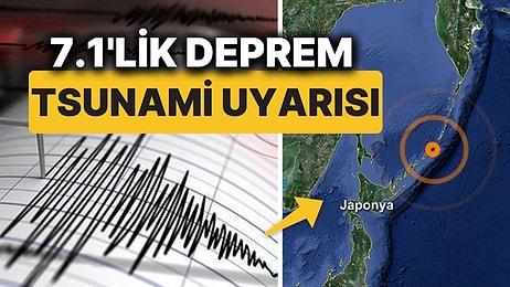 Japonya'da İki Büyük Deprem Meydana Geldi! 6.9 ve 7.1 Büyüklüğündeki Depremler Tsunamiye Neden Olabilir