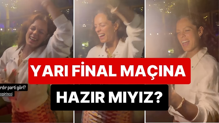 Filenin Sultanlarını Yarı Finalde Yalnız Bırakmayan Özge Özpirinçci Olimpiyat Coşkusuna Kapılarak Dans Etti