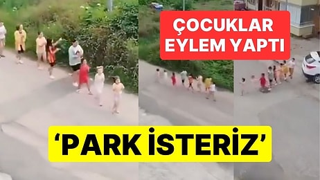 Ordu'nun Altınordu İlçesinde Çocuklar Eylem Yaptı: 'Park İsteriz'