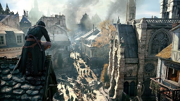 The torchbearer's rooftop traversal, costume, mysterious demeanor, and acrobatic moves, combined with the Paris backdrop, reminded gamers worldwide of Assassin’s Creed Unity.