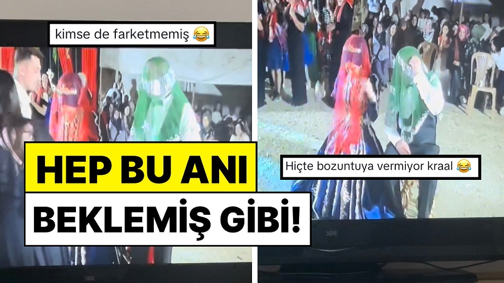 Kimse Fark Etmedi: Kınada Damada da Duvak Takılınca Ortaya Komik Anlar Çıktı