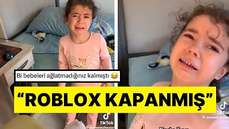 Roblox’un Kapanmasıyla Göz Yaşlarına Hakim Olamayan Küçük Kız