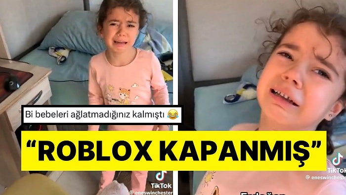 Roblox’un Kapanmasıyla Göz Yaşlarına Hakim Olamayan Küçük Kız