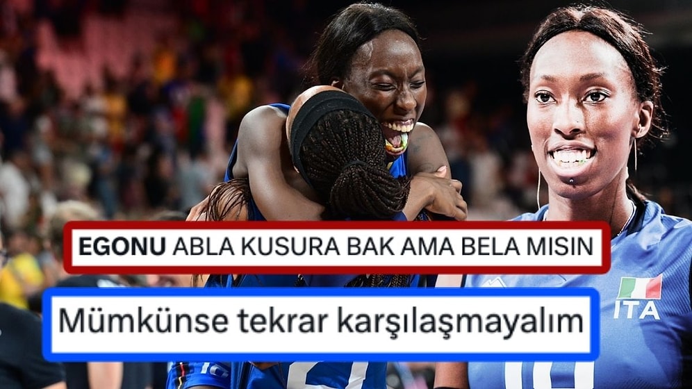 Türkiye İtalya Voleybol Maçına Damga Vuran Egonu’nun Performansı Sosyal Medyayı Salladı