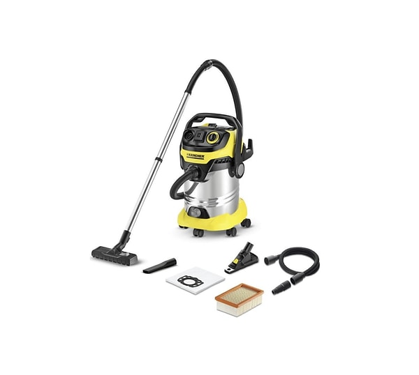 2. Karcher WD 6 P Premium 1300 W Islak Kuru Süpürge + Matkap Toz Tutucu