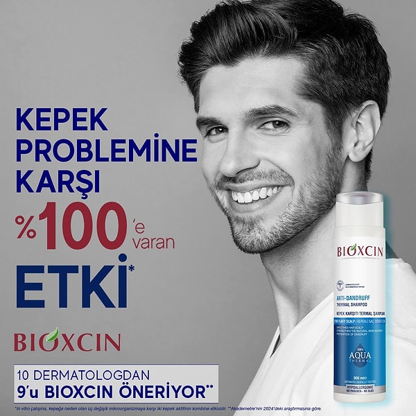 1. Kepek problemine  %100'e varan etkiyle dur deyin!