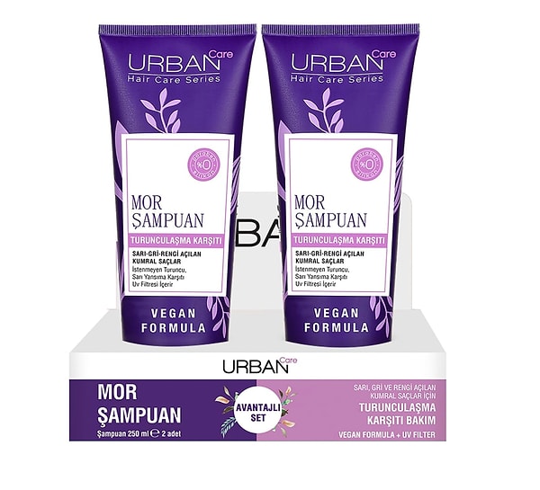 Urban Care Mor Şampuan, 2'li Bundle, 250Mlx2