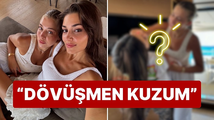 Tatil Karelerini Paylaşan Hande Erçel'in Ablası Gamze Erçel'le Şekilden Şekile Girdiği Halleri Güldürdü