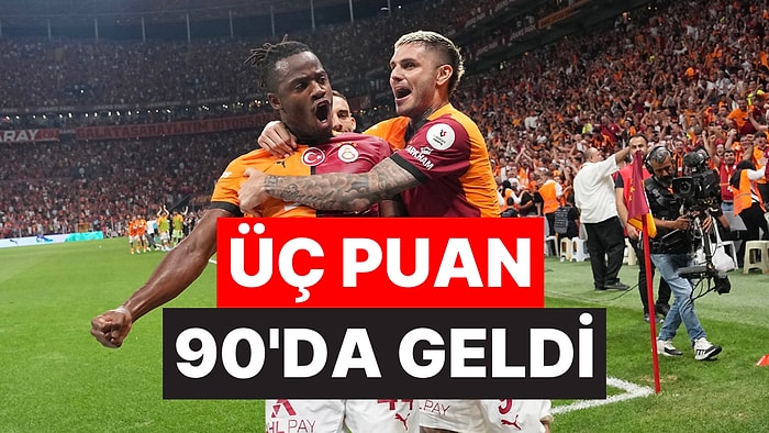 Galatasaray Süper Lig'e 2-1'lik Hatayspor Galibiyetiyle Başladı!