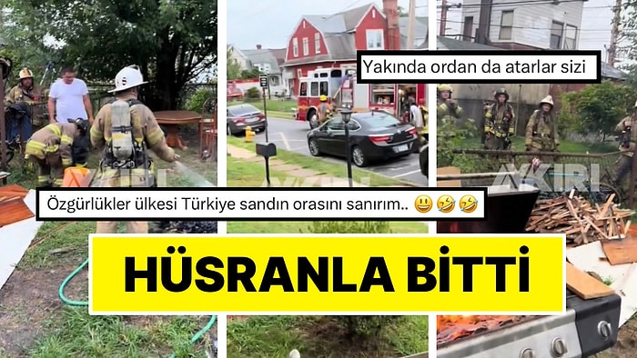 ABD’deki Evlerinde Mangal Yakan Türklere Ekipler Müdahale Etti