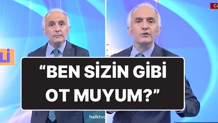 Emin Çapa Canlı Yayında Böyle Çıldırdı: “Ben Sizin Gibi Ot muyum?”