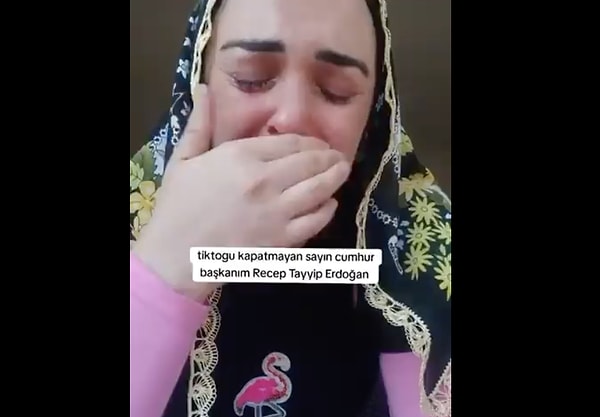 TikTok sayesinde karınlarının doyduğunu söyleyen kadın "Zalime boyun eğmediysek TikTok sayesinde." dedi.