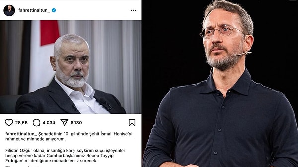 Yapılan anlaşma sonucunda Instagram yeniden erişime açıldı, hatta İletişim Başkanı Fahrettin Altun da başta olmak üzere birçok kişi ilk paylaşımını Haniye için kullandı.