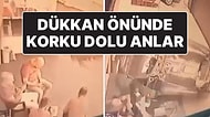 Dükkan Önünde Oturanlar Şok Yaşadı: Kontrolden Çıkan Cip, Dükkana Girdi