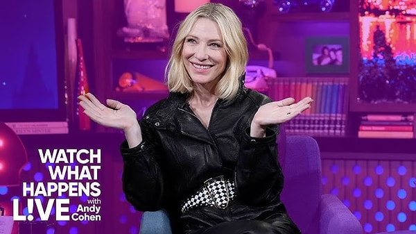 Cate Blanchett, known for her role as the powerful elven character Galadriel in the "Lord of the Rings" series, appeared on "Watch What Happens Live" to promote her new sci-fi film "Borderlands."