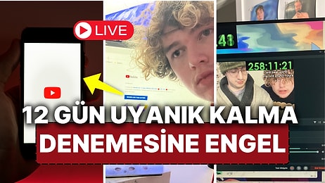 YouTuber'ın 12 Gün Uykusuz Kalarak Dünya Rekoru Kırmayı Denediği Yayın, Günler Sonra Banlandı!