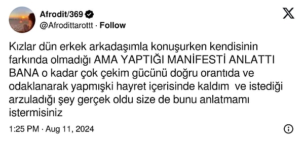 Kullanıcı, erkek arkadaşının çocukluk hayali olan bir arabaya sahip olma yolunda nasıl yoğun bir şekilde odaklandığını ve imgeleme yaptığını açıkladı.