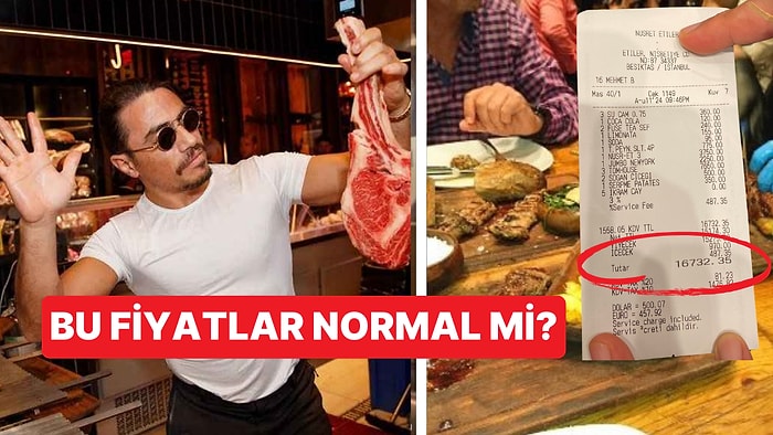 Nusret'in Etiler'deki Restoranına Ait Olan Adisyondaki Fiyatlar Tartışmalara Sebep Oldu