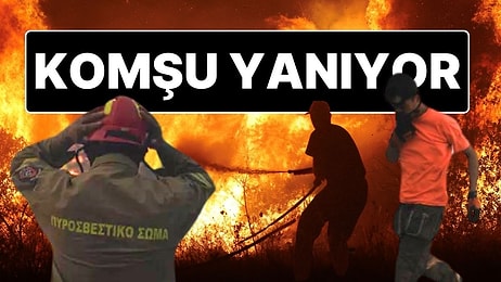 Yunanistan Yanıyor! Şiddetli Rüzgar Yangını Körüklüyor, Hastaneler Boşaltıldı!