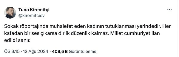 Kiremitçi'nin paylaşımı şöyle 👇