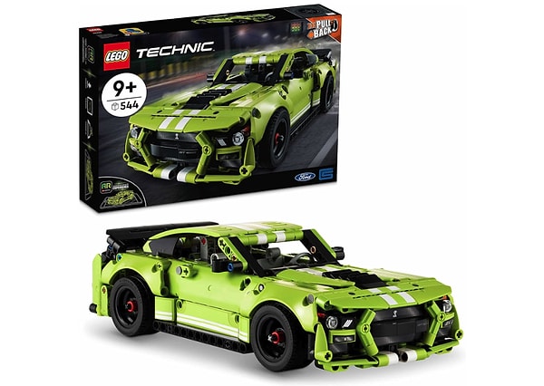 LEGO® Technic Ford Mustang Shelby® GT500® 42138 – Araçları Seven Çocuklar İçin Çek-Bırak Drag Yarış Arabası Yaratıcı Oyuncak Model Yapım Seti (544 Parça)