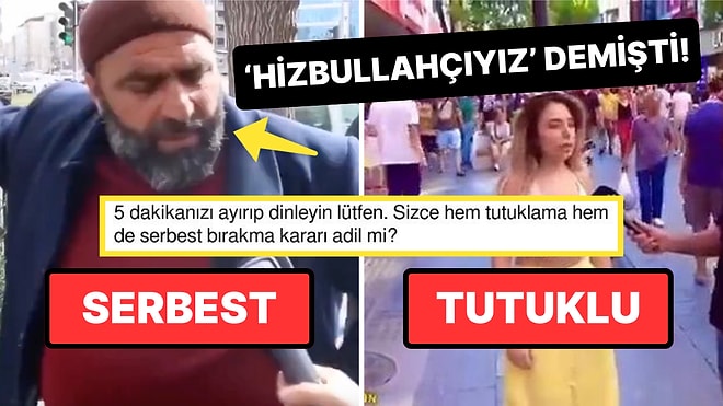 'Kafalarını Keseriz' Diyen Şahıs Serbest Bırakılırken Sokak Röportajı Veren Kadının Tutuklanması Tepki Çekti