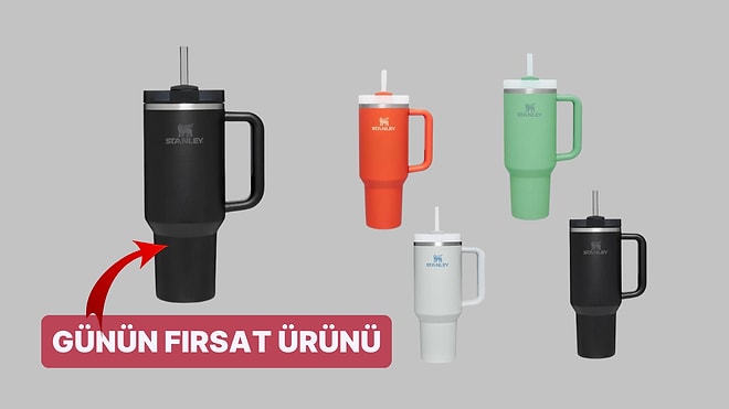 Günün Fırsatı: Herkesin Beklediği Siyah Stanley Quencher Pipetli Termos Bardak İndirimde!