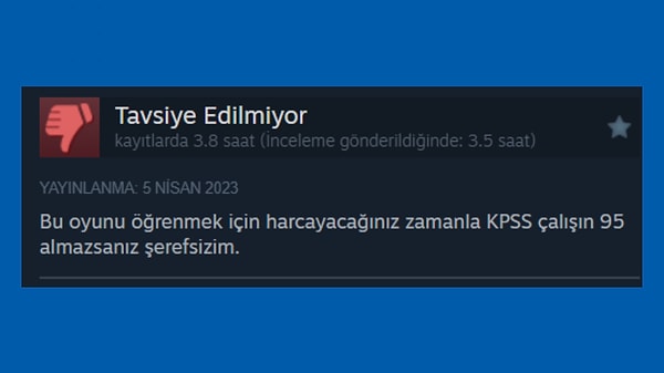 3 buçuk saat oyun süresinden sonra dahi ne hale gelinmiş görün.