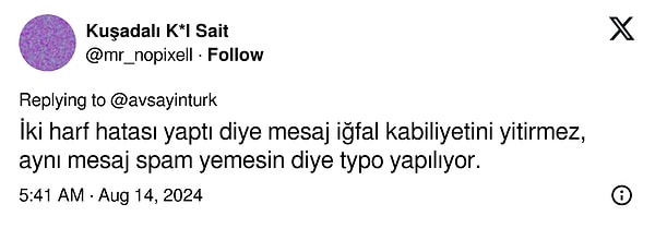 Ancak bir diğer görüş ise bunun spam olarak algılanmaması...