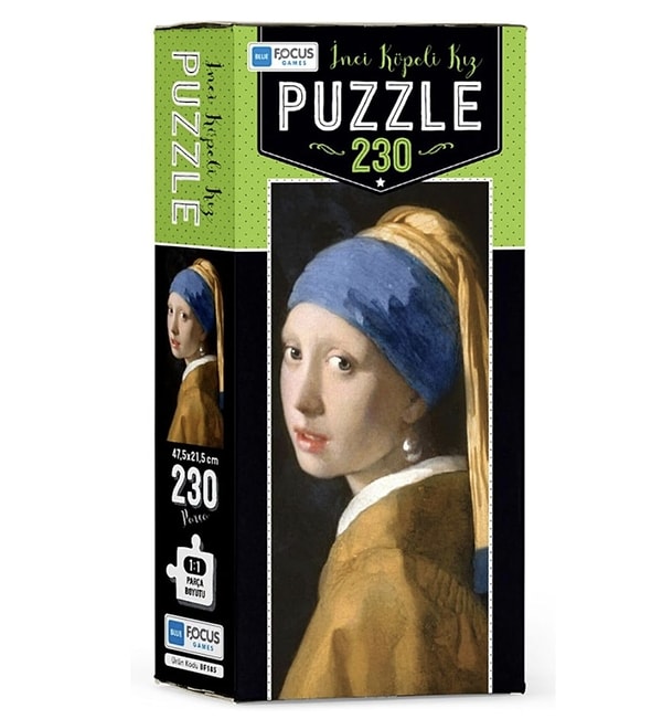 3. Blue Focus 230 Parça Puzzle İnci̇ Küpeli̇ Kız