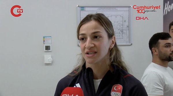 Olimpiyat gururumuz Busenaz Çakıroğlu'na da bu konudaki yorumu soruldu.