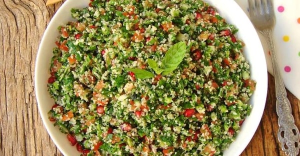 7. Karnıbahar Tabbouleh ve Mücver