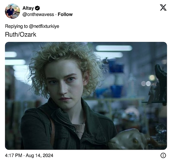 10. Julia Garner karakteri oynamıyor, yaşıyor sanki...