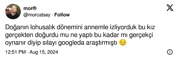 11. Kızılcık Şerbeti Doğa'yı performansı yüzünden gerçekten hamile sanan izleyici😂