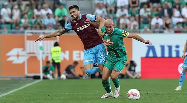 Avusturya'nın Rapid Wien takımıyla karşılaşan ve 1-0'ın rövanşında bu kez 2-0'lık bir mağlubiyet alan Trabzonspor, Avrupa Ligi'ne veda etmiş oldu.