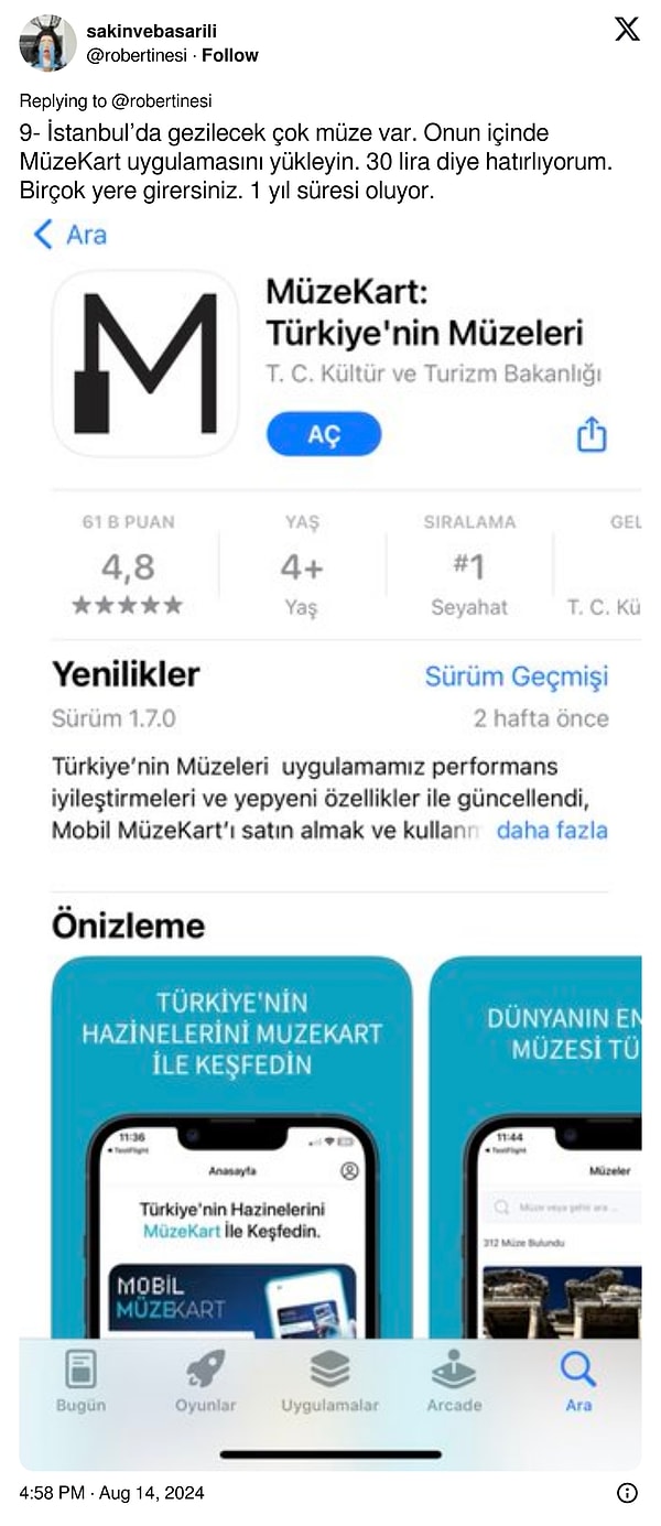 Kültür ve sanat denince de İstanbul 👇