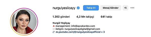 9. Nurgül Yeşilçay (@nurgulyesilcayy)