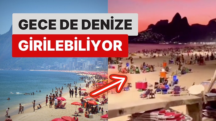 Hayran Kalacaksınız! Rio Sahilinde Gece de Denize Girilebilmesi İçin Dev Işıklandırma Sistemi Kurdular