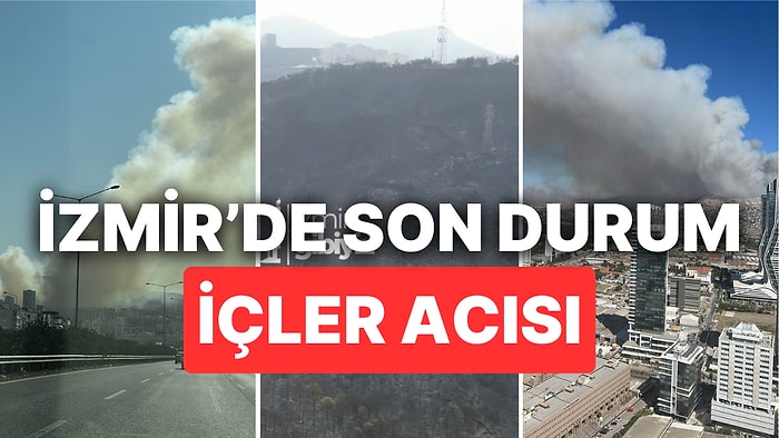 İzmir'de Yangın Sürüyor: Havadan Müdahalenin Başladığı İzmir'den Yeni Görüntüler