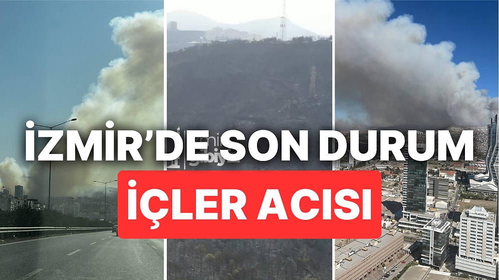 İzmir'de Yangın Sürüyor: Havadan Müdahalenin Başladığı İzmir'den Yeni Görüntüler