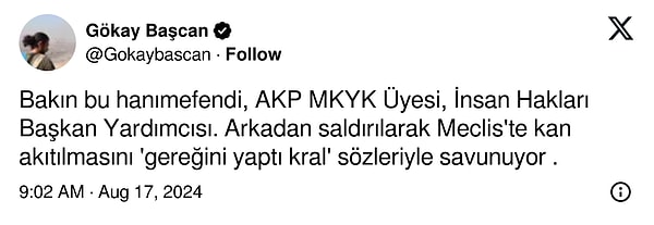 AK Partili yöneticinin şiddeti öven açıklamaları Twitter'da da çok konuşuldu 👇